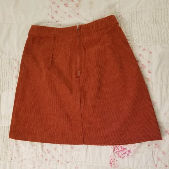 Beyond Her Burnt Orange Mini Skirt - Picture 2 of 5
